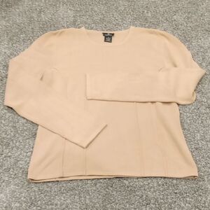 DD Collection Camel Colored Long Sleeve Sweater Size Medium